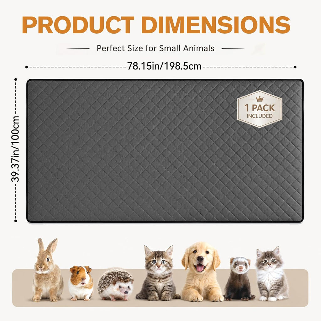 Extra Large Cage Liner for Rabbits, 78.15 X 39.37in Guinea Pig Cage Liners