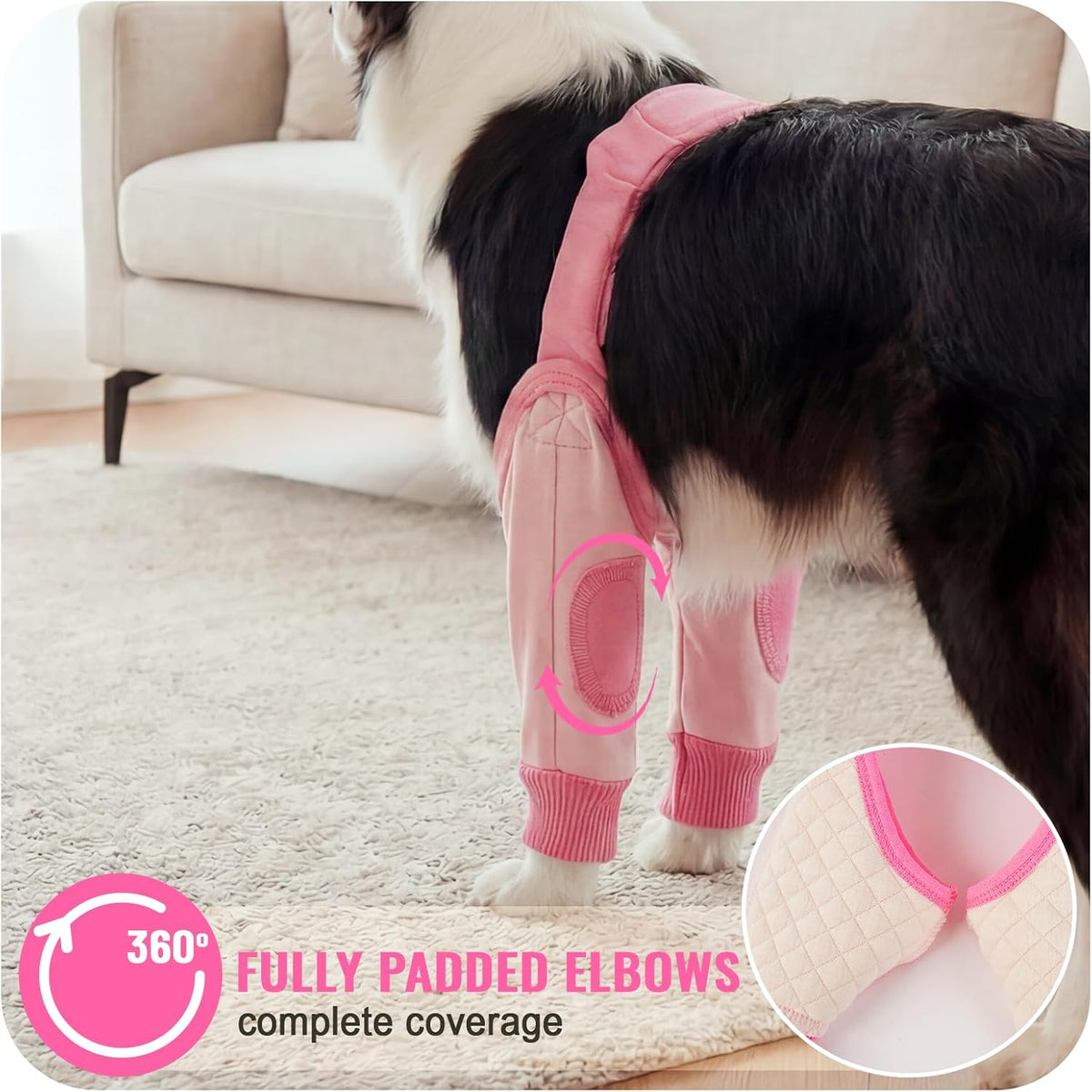 Dog Leg Sleeve for Front Legs, Elbow Protector Pads for Callus Joint Wounds