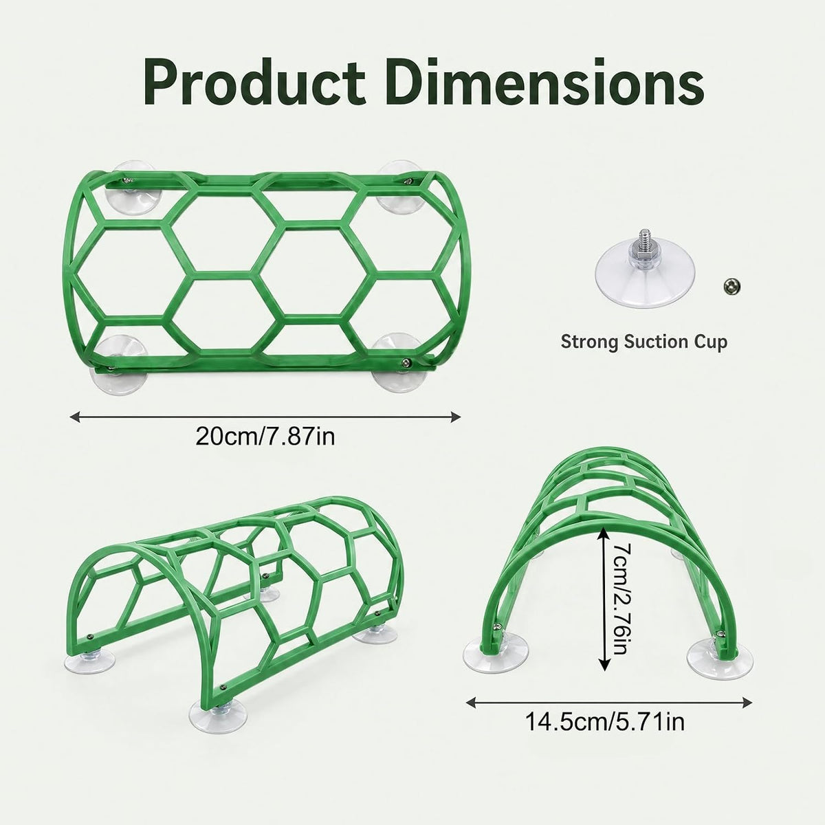 2 Pack Reptile Honeycomb Climbing Shelf, Green & Black