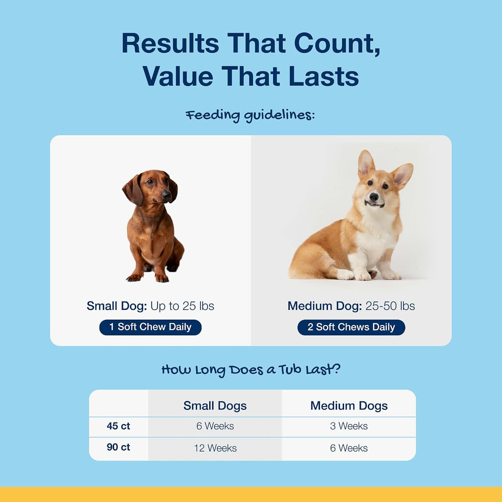 ProDen PlaqueOff Dental Soft Chews with Natural Kelp for Dogs - 90 Ct