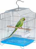 Small Bird Cage, Lightweight Foldable Hanging Cage with Removable Tray