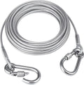 Steel Reflective Tie Out Cable, Wire Clothesline & Dog Leash(16.4FT)