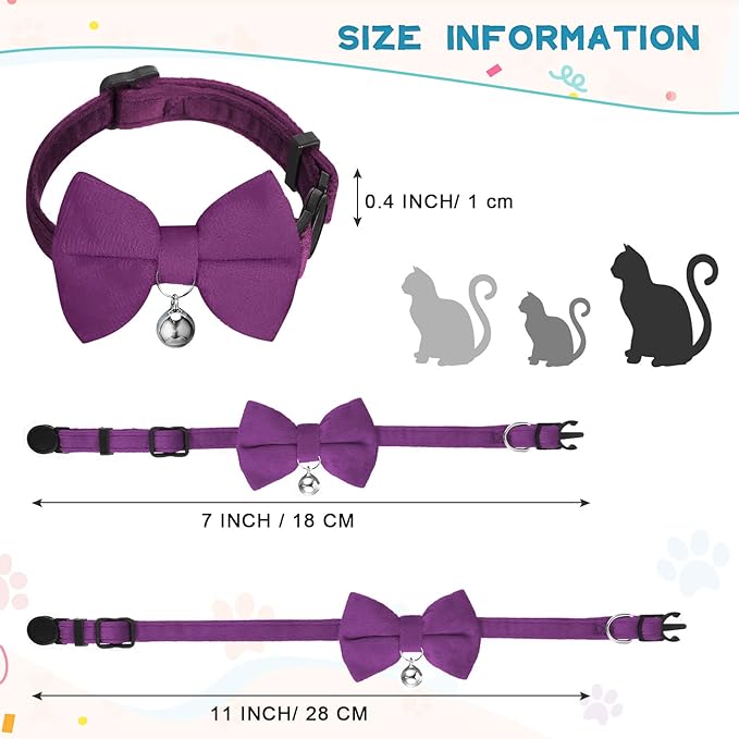 Yahenda 10 Pieces Cat Bowtie Collars - Image 5