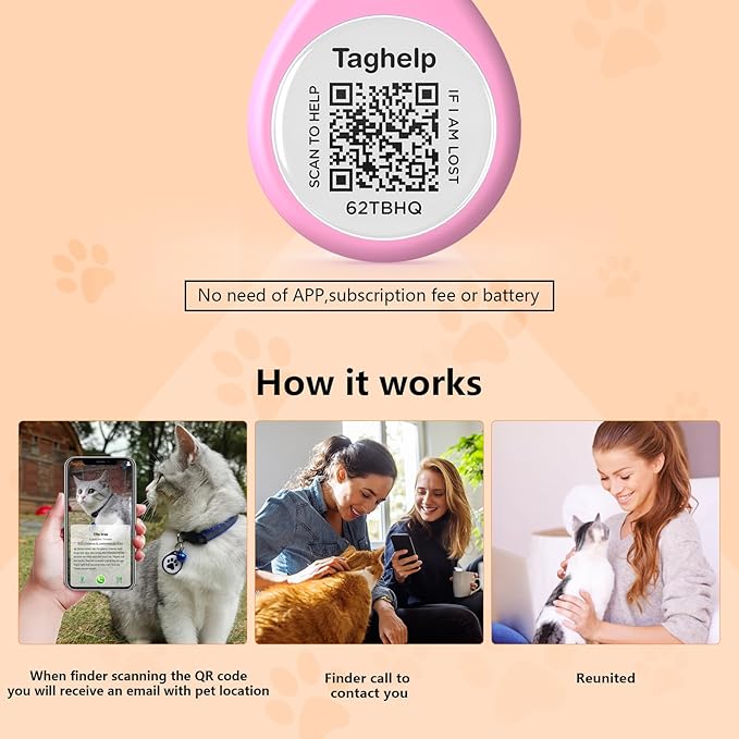 2-Pack QR Code Pet ID Dog cat Tags - Image 3