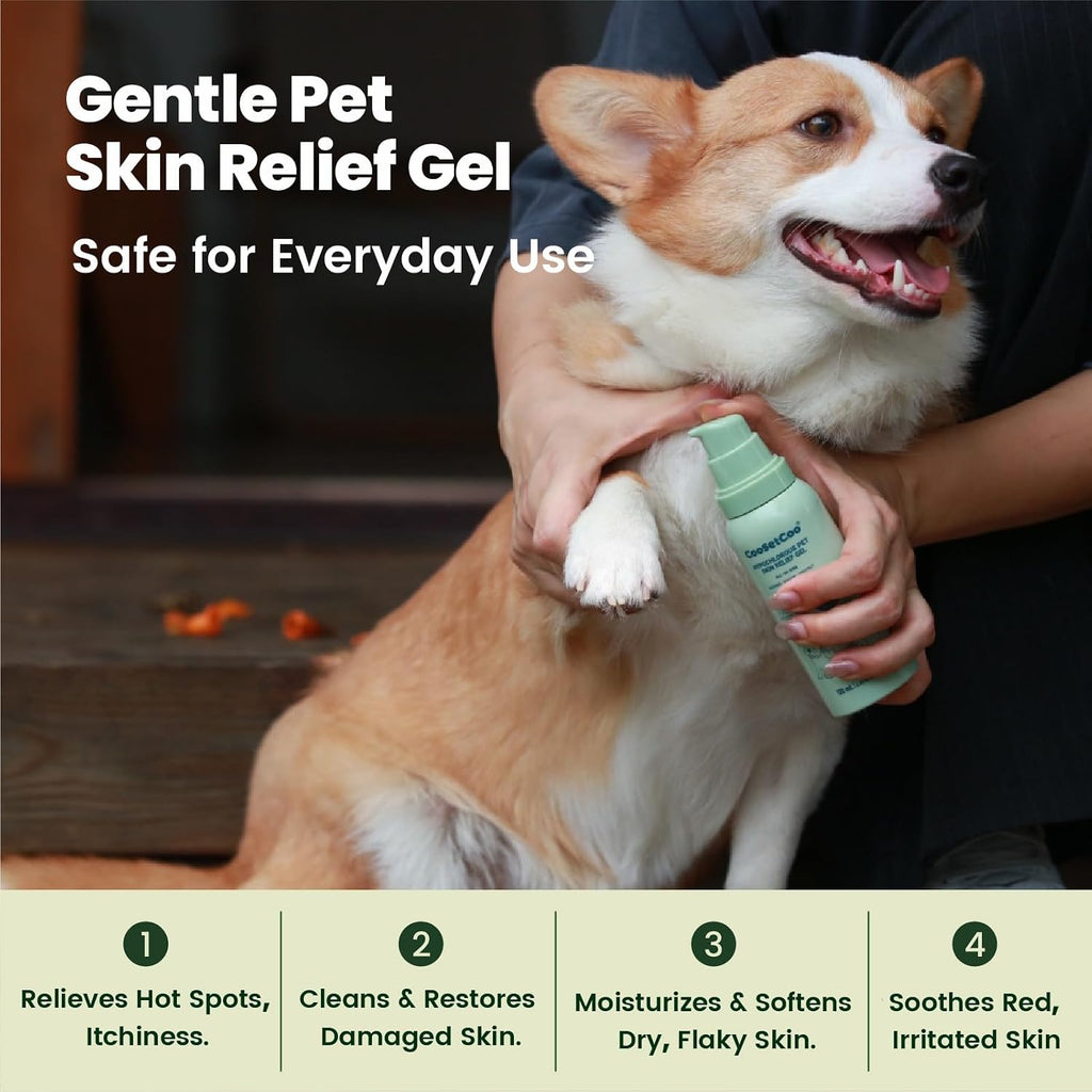 Dogs & Cat Skin Relief Gel for Hot Spot, Wound,Skin Discomfort