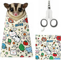 Sugar Glider Grooming Wrap with Nail Clipper, Small Pet Restraint Bag for Safe Nail Trimming & Stress-Free Care,for Sugar Glider, Hamster,Guinea Pigs,Squirrel,Bearded Dragon