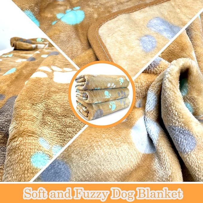 Dog Blankets for Medium Large Dogs Washable, 3 Pack Pet Blanket Washable 41" x - Image 3