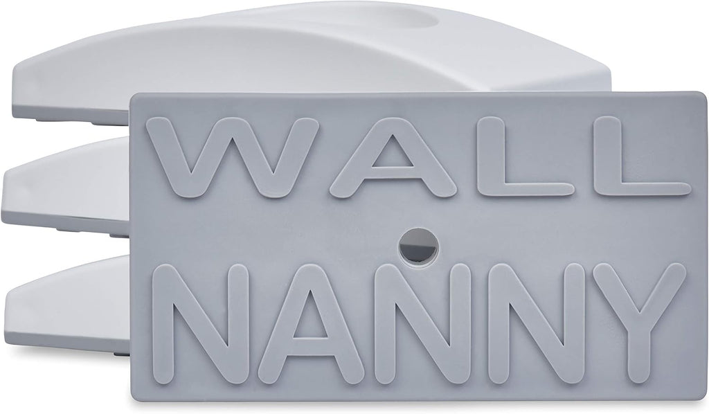 Wall Nanny - Baby Gate Wall Protector (Made in USA) Protects Walls and Doorways from Pet Gates - for Pressure Mounted Indoor Safety Baby Gates - Gray