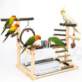 Bird Playground Wooden Parrot Stand for Small to Medium Birds