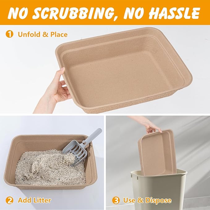 Disposable Cat Litter Box, Large Litter Boxs - Image 6