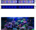 Upgraded Aquarium Light LED Full Spectrum 48-60 inch Foldable Hood Lamp for Freshwater Marine Plant Multi-Color Decorations Light (24"+24")