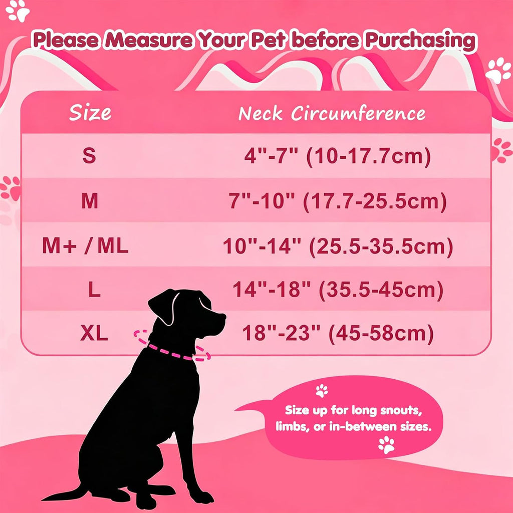 Grand Line Inflatable Dog Cone Collar, Soft Pet Recovery After Surgery (M)