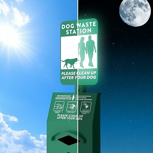 POCHAR Aluminum Rustproof Dog Waste Disposal Station - Image 7