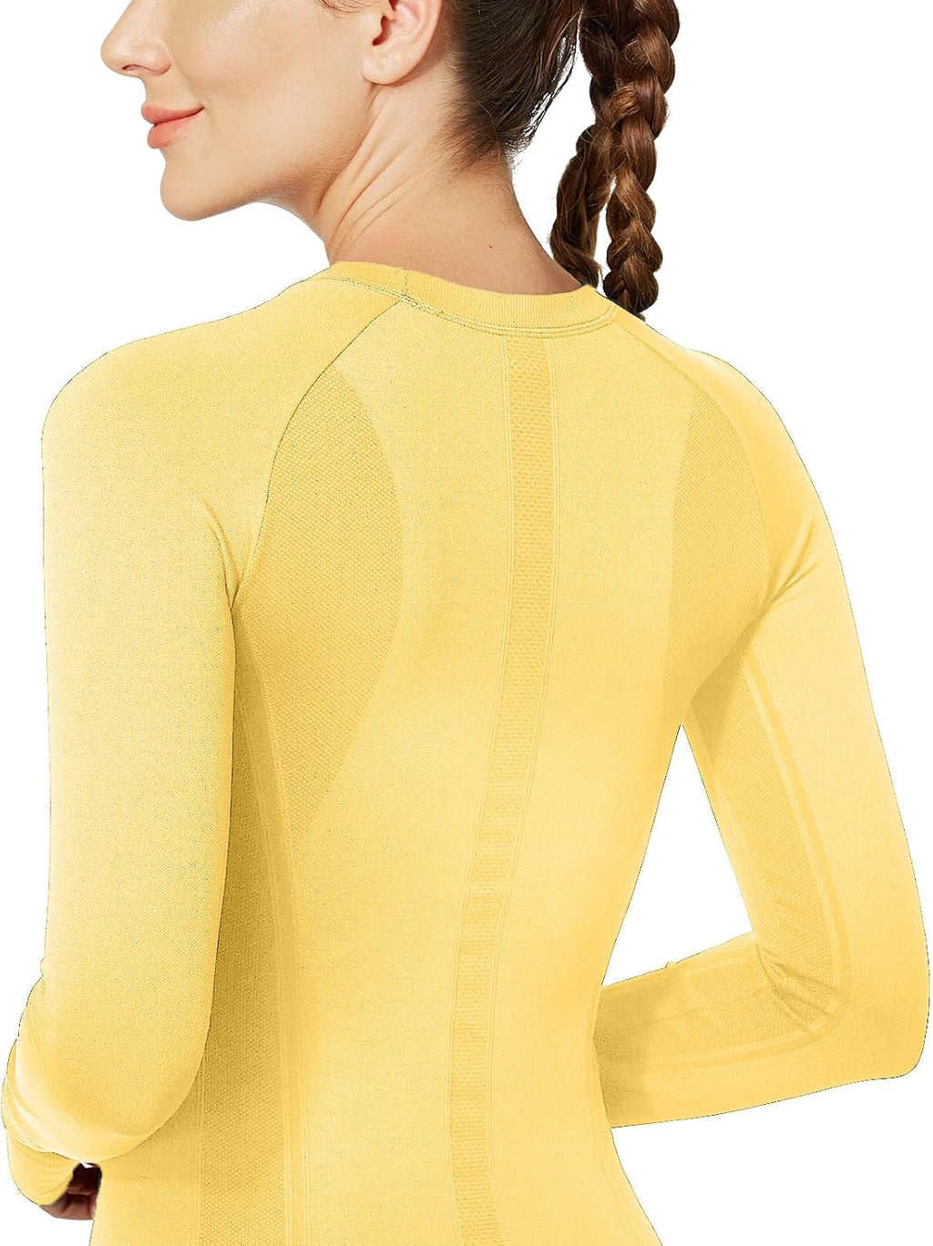MathCat Seamless Long Sleeve Workout Tops with Thumb Holes