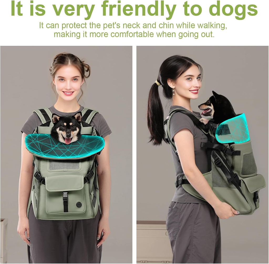 Wakytu Dog Backpack Carrier for Small Dogs,Pet Carrier for Travel & Hiking
