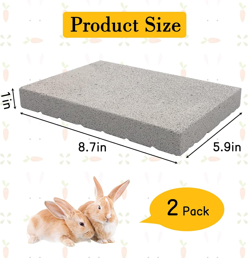 BNOSDM Rabbit Grinding Claw Pads Bunny Scratch Foot Pad 2Pack Natural