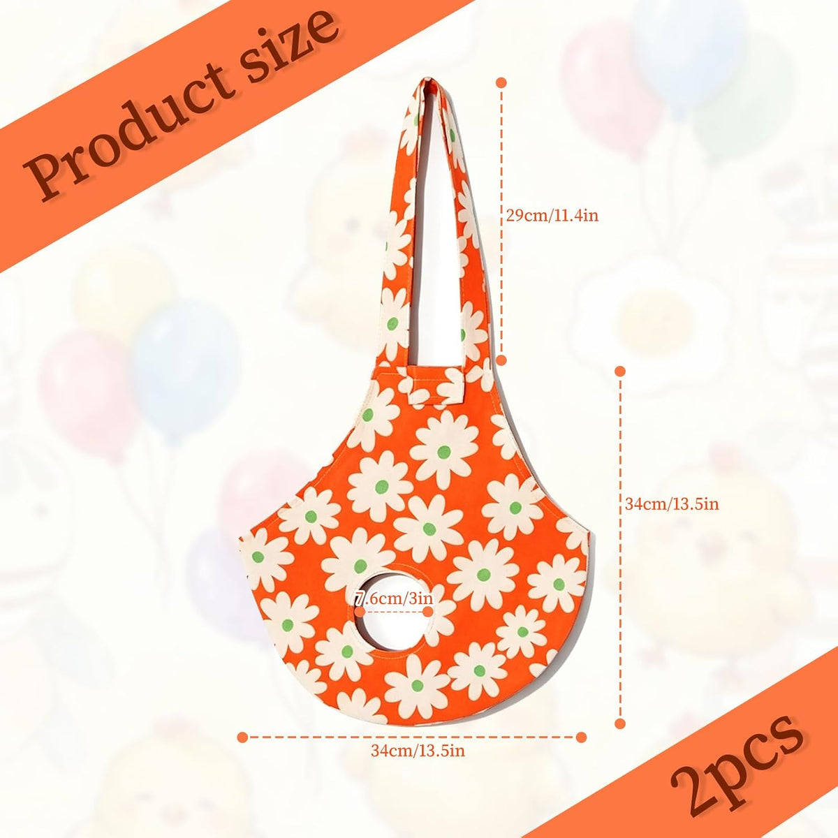 2 Pack Chicken Carrier Bag, Canvas Hen Sling, Poultry Carrier for Travel and Vet Visits