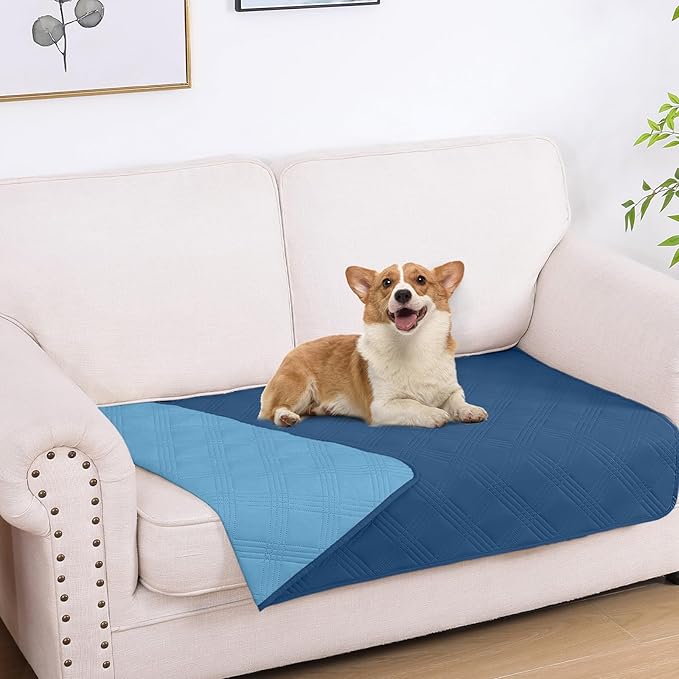 hyha Waterproof Dog Blanket, Reversible Pet Bed Blanket, Soft Sofa Couch Cover by hyha