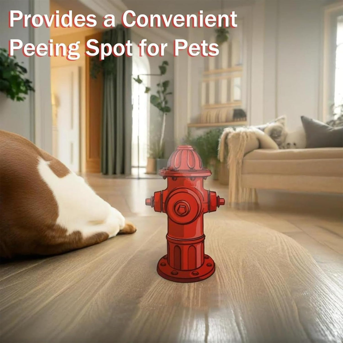 LIZEALUCKY Fire Hydrant Shaped Dog Pee Pad, 10 Pack Absorbent Puppy Training Pads, Leak-Proof Potty Mat for Dogs, Fire Hydrant Design Pee Pad Indoor Outdoor Use