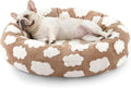 JOEJOY Donut Small Dog Bed, Round Cat Beds by JOEJOY