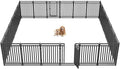 Metal Dog Fence Outdoor for Yard Indoor Dog Playpen 40" Height 24 Panels by Petorldog