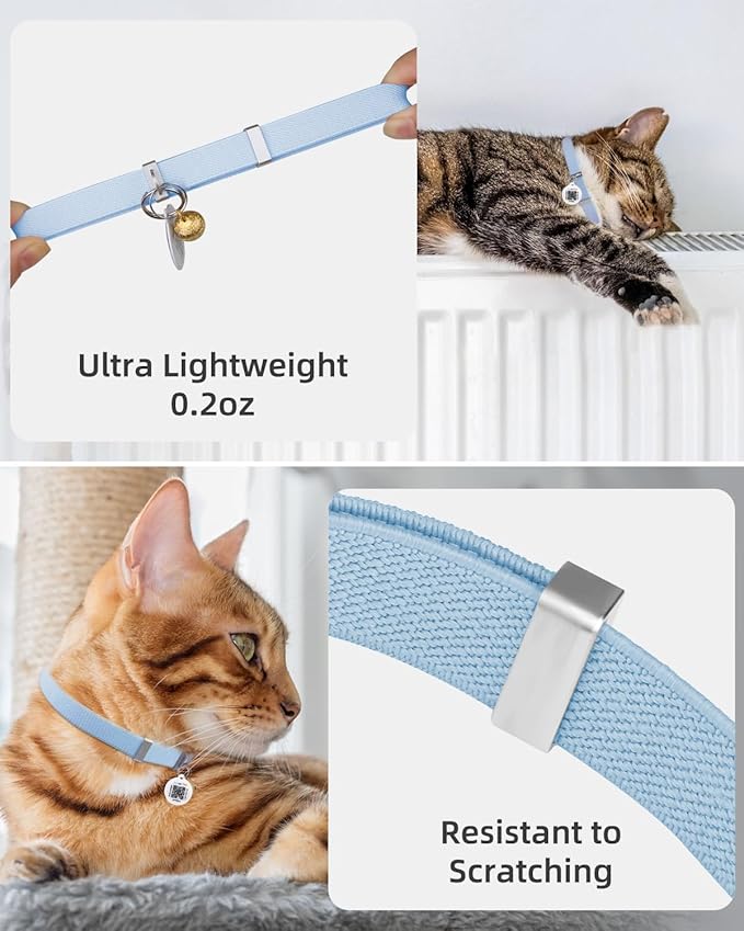 Cat Collar with Bell, Stretch Elastic Quick Release, Modifiable Pet Online - Image 3