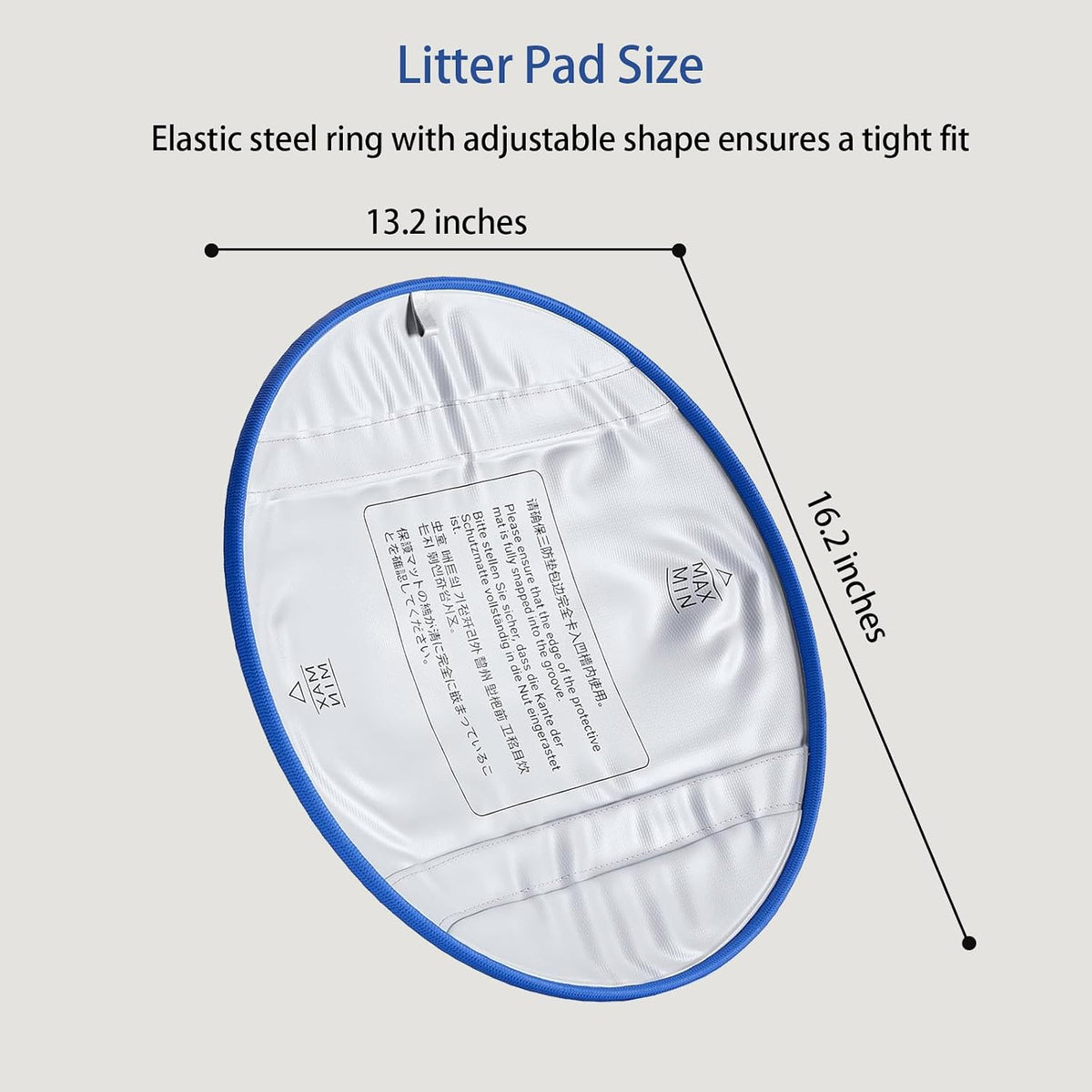 2-Pack Waterproof Pads for PARUUNTYS Self-Cleaning Cat Litter Box