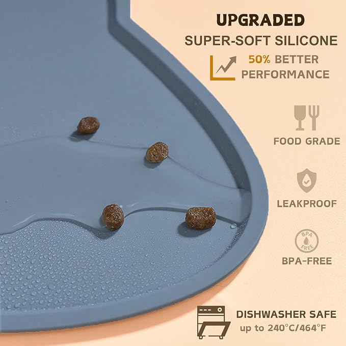 Cat Food Mat, Silicone Pet Feeding Mat - Image 3