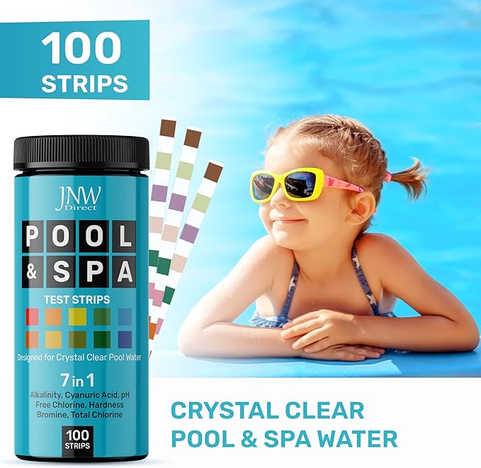 JNW 7-in-1 Pool Test Strips, 100 Quick & Accurate Test Strips - Image 3