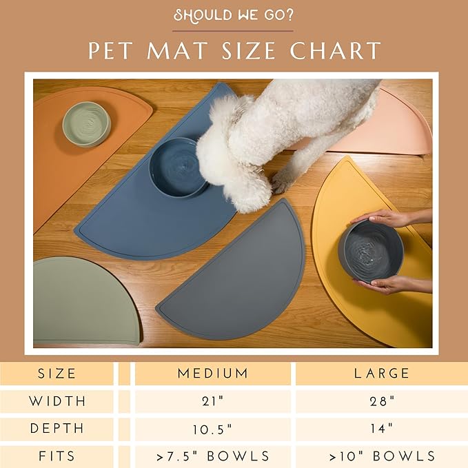 Should We Go -Waterproof Silicone Pet Food Mat - Image 4