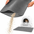 Paw Ballet Cat Litter Mat, Double-Layer Honeycomb, 35.5 x 23.5 in, Grey
