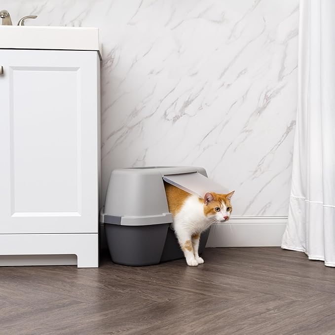 IRIS USA Corner Cat Litter Box Enclosure - Image 8
