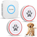 Dog Door Bell for Potty Training – Wireless Doggie Doorbell to Go Outside, 1.6in Touch Surface, Easy for Puppy & Adult Dogs, IP55 Waterproof, 500FT Range, 55 Ringtones, Adjustable Volume