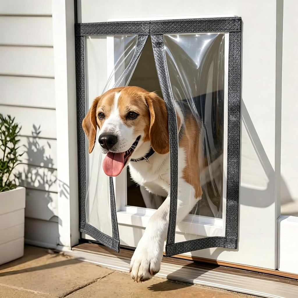 Dog House Magnetic Door Curtain,Dog Door Replacement Flaps,Pet Door Flap