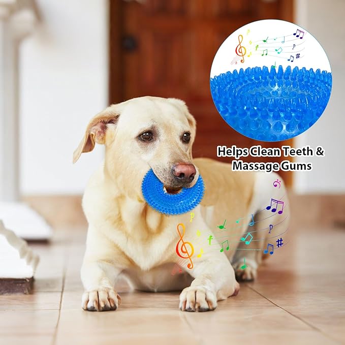 3-Pack Puppy Chew Toys for Teething Relief – Soft & Durable Rubber Toys for - Image 4