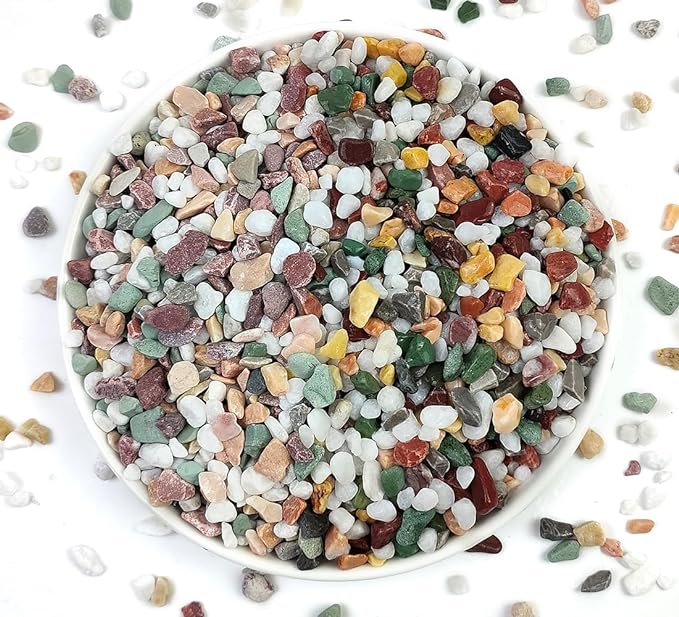 2LB Succulent and Cactus Gravel Pebbles, 1/5 Inch Natural Decorative Polished by YISZM-ForYourNaturalLife