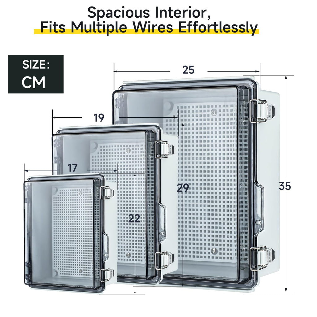 Junction Box Outdoor Waterproof Electrical Project Box IP67 ABS Enclosure