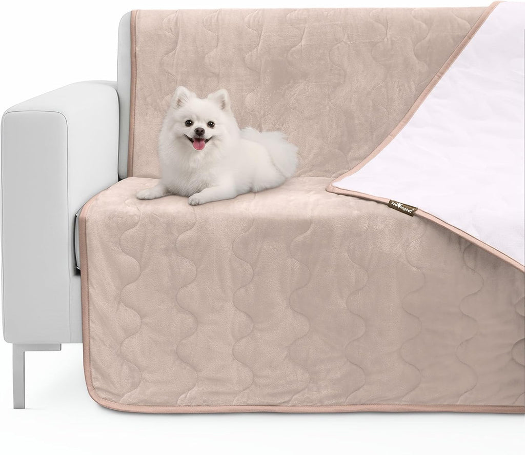 Paw Inspired Washable, Leakproof Couch Cover for Dogs, Pets, Adults | Pet Hair-Resistant, Reversible Protector Blanket for Sofa, Furniture or Bed (California King, King, Queen, Full, Twin Size)