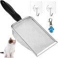 itPlus Cat Litter Scoop, Stainless Steel Cats Sturdy Mesh Scooper Kitty Litter by itPlus