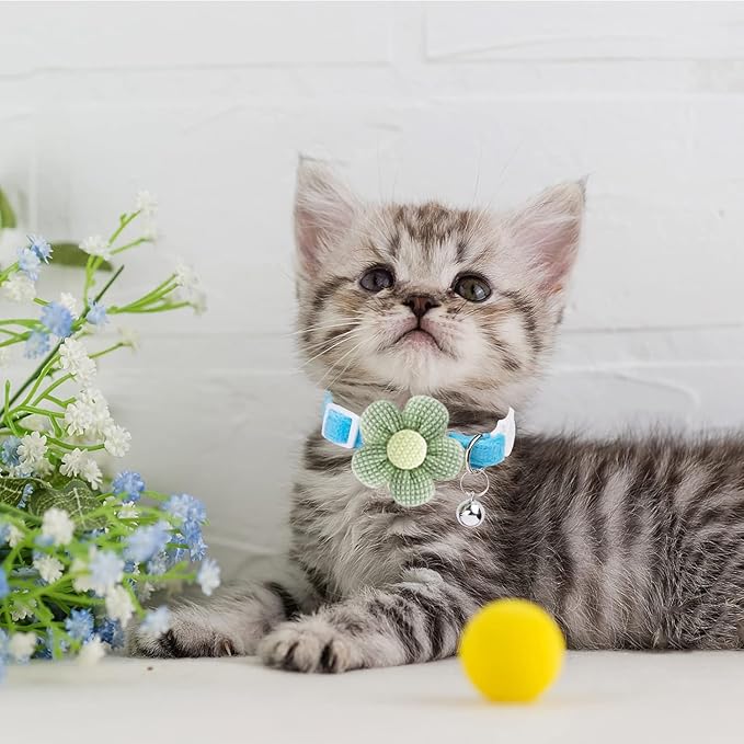 Breakaway Cat Collars with Bells, MUZIEBA Kitten Collar - Image 7