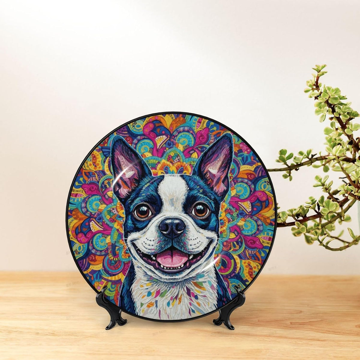 TOMASLINK Dalmatian Memorial Wall Decor Plate, Dog Memorial Gift, Pet Remembrance Wall Art Plate for Dog Mom and Pet Lovers