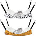 2 Pack Cat Hammock for Cage, Catio Accessories Reversible Soft Cats Bed by Jetec