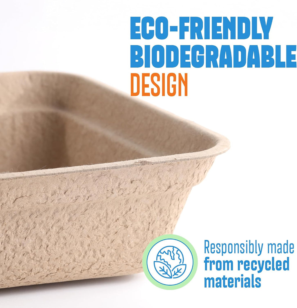 CallieCo Disposable Cat Litter Boxes Large 6 Pack Leak Resistant