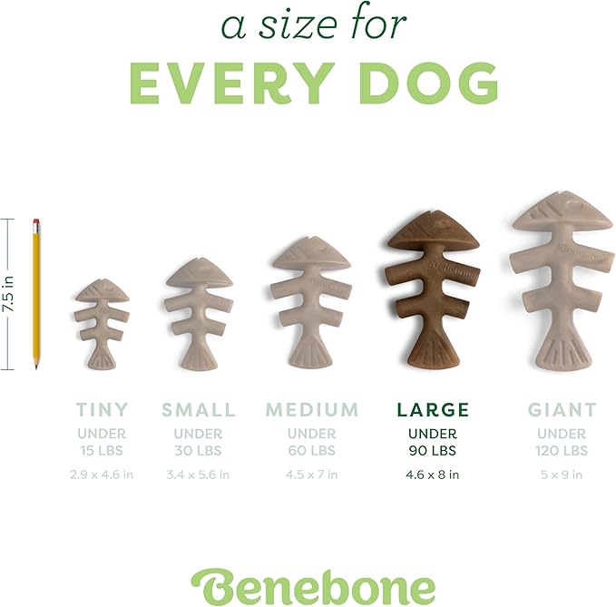 Benebone Fishbone Durable Dog Chew Toy - Image 4