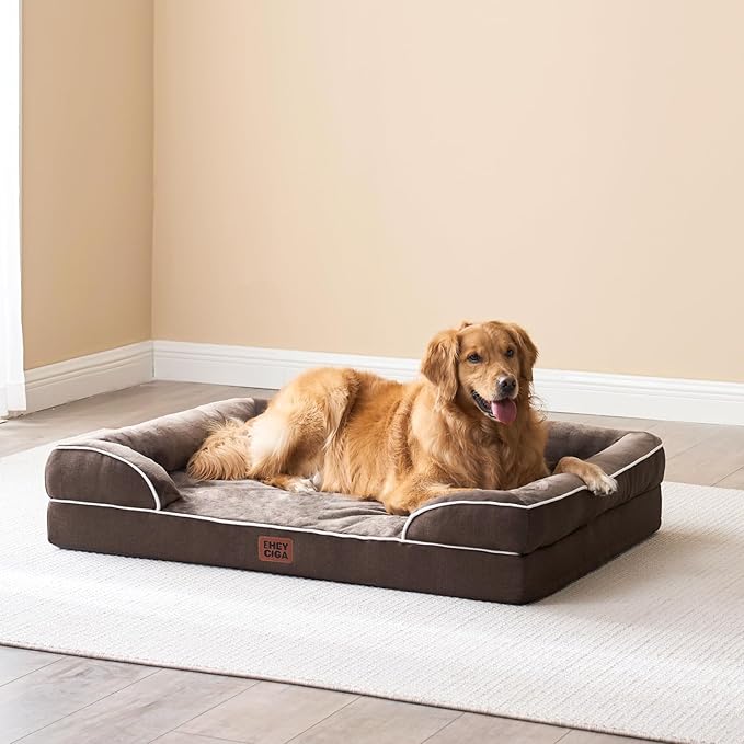 EHEYCIGA Orthopedic Dog Beds for Extra Large Dogs, Waterproof Memory Foam XXL - Image 8