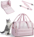 BAGSMART Cat Carrier Soft-Sided Puffy Quilted Collapsible Pet Travel Bag