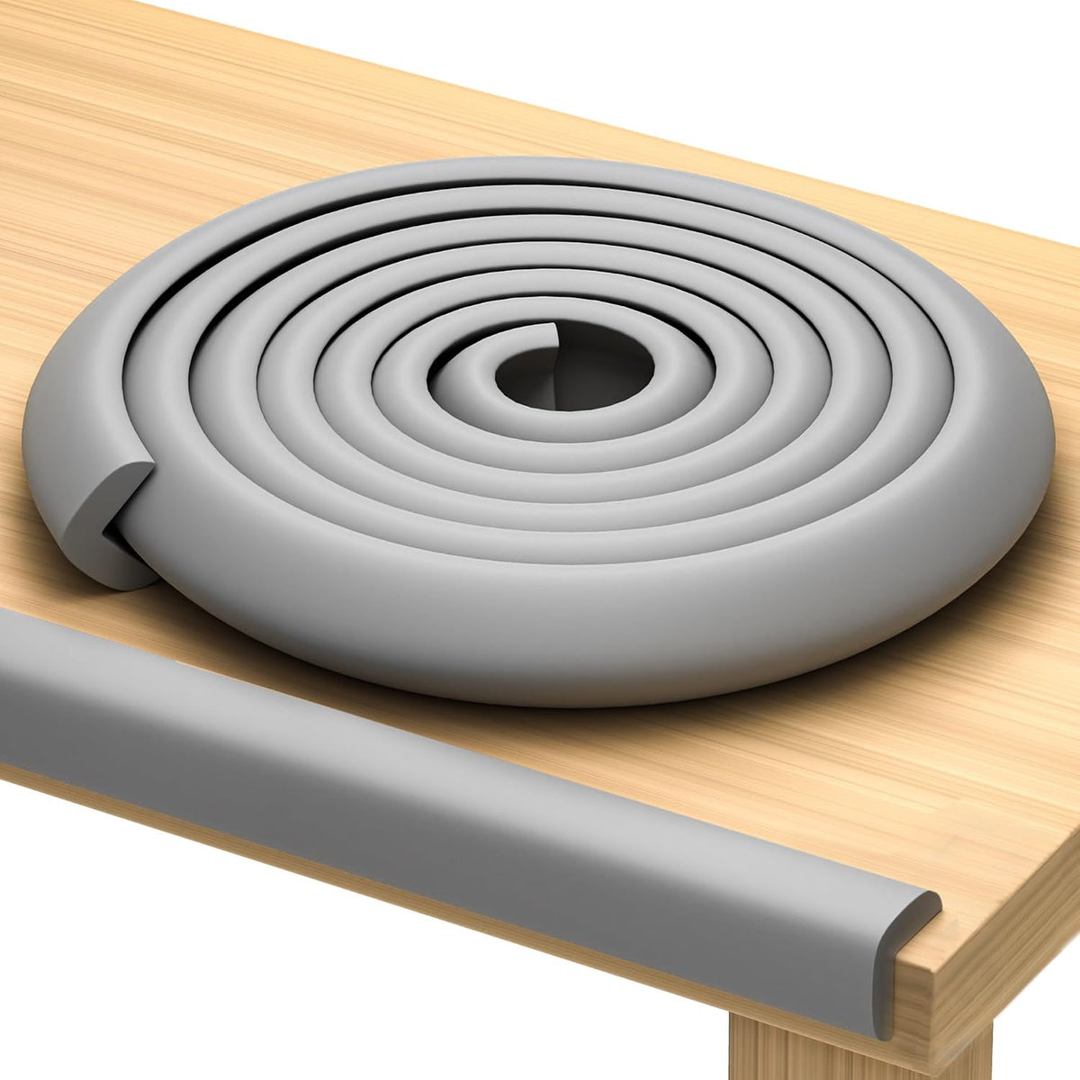 Furniture Edge Guards, 16ft Protective Foam Cushion, Gray