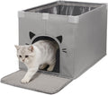 Cat Litter Box Enclosure, Waterproof Foldable Splash Guard