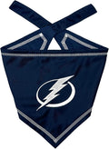 Pets First NHL Tampa Bay Lightning TIE Bandana, Size Small/Medium. Dog Bandana by PETSFIRST