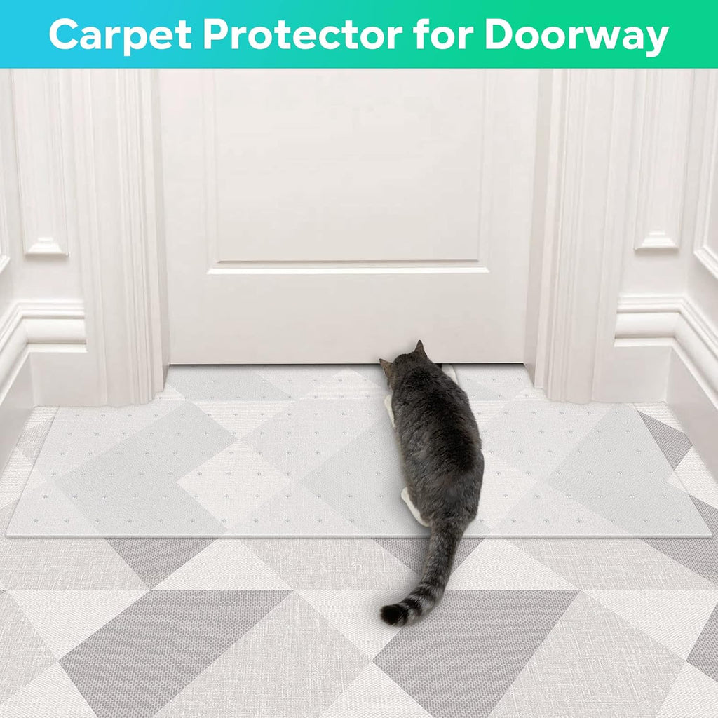 8.2ftx12.2inch Cat Carpet Protector, Robust Plastic Pets Scratch Stopper